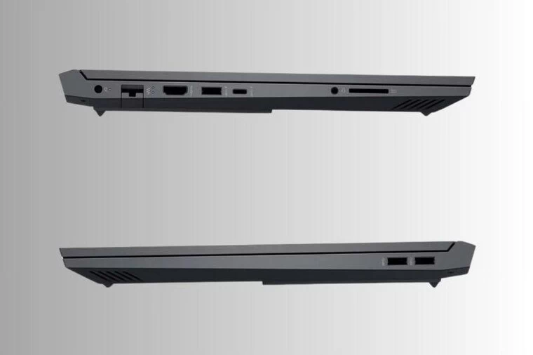 2 cổng USB Type A, 1 cổng USB Type C, 1 cổng HDMI 2.1, 1 cổng AC, 1 cổng RJ-45 và 1 jack tai nghe.